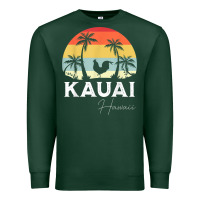 Sports Green kauai hawaii chicken lover souvenir t shirt Premium Sweatshirt - linhVisuals