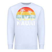 White kauai hawaii chicken lover souvenir t shirt Premium Sweatshirt - linhVisuals