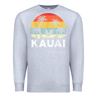Heather Grey kauai hawaii chicken lover souvenir t shirt Premium Sweatshirt - linhVisuals
