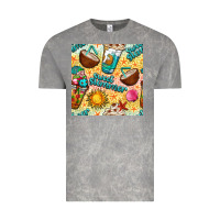 Cloud Rock sweet summer coffee cups with colorful leopard and sea stars seamless  Vintage Tee - BundleAndBundleShop