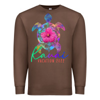 Chestnut kauai hawaii vacation 2022 sea turtle flower tropical t shirt Premium Sweatshirt - linhVisuals