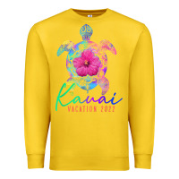 Lemon kauai hawaii vacation 2022 sea turtle flower tropical t shirt Premium Sweatshirt - linhVisuals