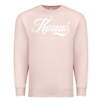 Pale Pink kauai hawaii vintage retro t shirt Premium Sweatshirt - linhVisuals