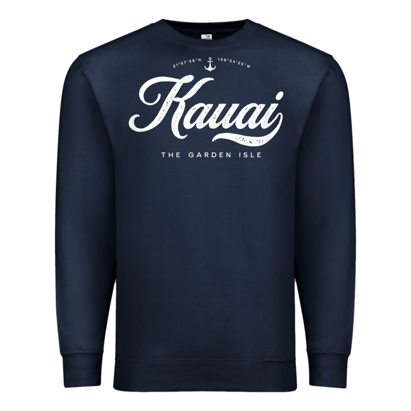 Kauai Hawaii Vintage Retro T Shirt Premium Sweatshirt by linhVisuals | Teevron