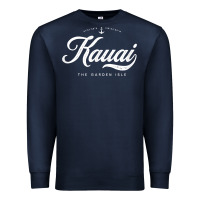 Navy kauai hawaii vintage retro t shirt Premium Sweatshirt - linhVisuals