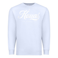 White kauai hawaii vintage retro t shirt Premium Sweatshirt - linhVisuals