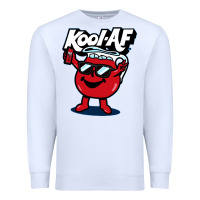 White Kool-Af Premium Sweatshirt - linhVisuals