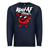 Navy Kool-Af Premium Sweatshirt - linhVisuals
