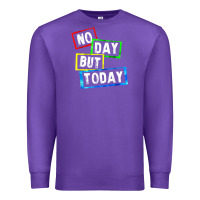 Purple no day but today Premium Sweatshirt - linhVisuals