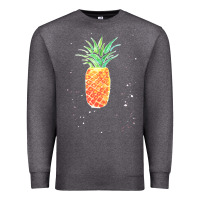 Charcoal Heather Pineapple Onesie Premium Sweatshirt - linhVisuals