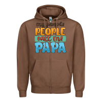 Chestnut my favorite people call me papa Zipper Hoodie - JahusDesignShop