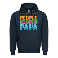 Navy my favorite people call me papa Zipper Hoodie - JahusDesignShop