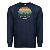 Navy deam lake state Premium Sweatshirt - linhVisuals