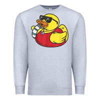 Heather Grey lifeguard rubber duck t shirt Premium Sweatshirt - linhVisuals