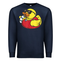 Navy lifeguard rubber duck t shirt Premium Sweatshirt - linhVisuals