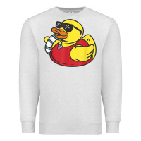 Oatmeal Heather lifeguard rubber duck t shirt Premium Sweatshirt - linhVisuals