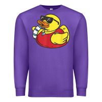 Purple lifeguard rubber duck t shirt Premium Sweatshirt - linhVisuals