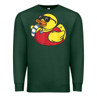 Sports Green lifeguard rubber duck t shirt Premium Sweatshirt - linhVisuals