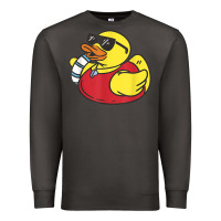 Smoke lifeguard rubber duck t shirt Premium Sweatshirt - linhVisuals