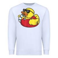 White lifeguard rubber duck t shirt Premium Sweatshirt - linhVisuals