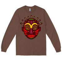 Chestnut african masks 2 Long Sleeve Tee - BundleAndBundleShop