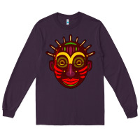 Plum african masks 2 Long Sleeve Tee - BundleAndBundleShop