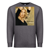 Charcoal Heather faith hill   breathe Premium Sweatshirt - linhVisuals