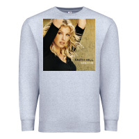 Heather Grey faith hill   breathe Premium Sweatshirt - linhVisuals