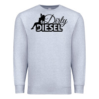 Heather Grey Dirty Diesel Sexy Premium Sweatshirt - linhVisuals