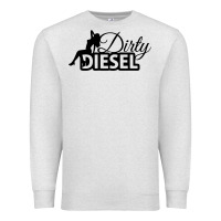 Oatmeal Heather Dirty Diesel Sexy Premium Sweatshirt - linhVisuals