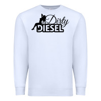White Dirty Diesel Sexy Premium Sweatshirt - linhVisuals
