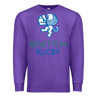 Purple benetton rugby in italy Premium Sweatshirt - linhVisuals