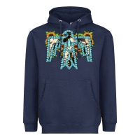 Navy thuhderbird Heavyweight Hoodie - JahusDesignShop