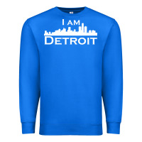 True Royal I Am Detroit Premium Sweatshirt - linhVisuals