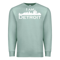 Seafoam I Am Detroit Premium Sweatshirt - linhVisuals