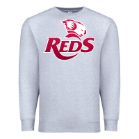 Heather Grey queensland reds rugby Premium Sweatshirt - linhVisuals