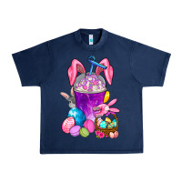 Navy Easter Coffee Cup Urban Heavy Tee - BundleAndBundleShop