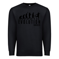 Black soccer evolution Premium Sweatshirt - linhVisuals