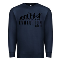 Navy soccer evolution Premium Sweatshirt - linhVisuals