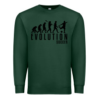 Sports Green soccer evolution Premium Sweatshirt - linhVisuals