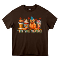 Chocolate Brown tis the season Heavy Core Tee - CowGirlArtShop