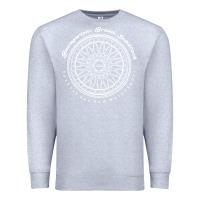 Heather Grey BBS Wheel Premium Sweatshirt - linhVisuals