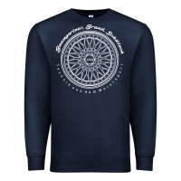 Navy BBS Wheel Premium Sweatshirt - linhVisuals