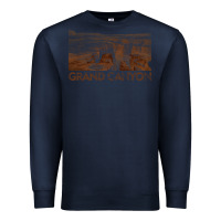 Navy grand canyon Premium Sweatshirt - linhVisuals