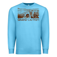 Ocean Blue grand canyon Premium Sweatshirt - linhVisuals