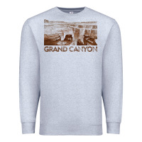 Heather Grey grand canyon Premium Sweatshirt - linhVisuals