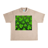French Oak Saint Patricks Day Shamrock And Plaid Urban Heavy Tee - RanaPortraitStore