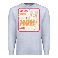Heather Grey australian shepherd mom t  shirt living that dog mom life australian s Premium Sweatshirt - linhVisuals