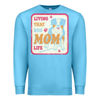 Ocean Blue australian shepherd mom t  shirt living that dog mom life australian s Premium Sweatshirt - linhVisuals