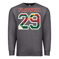 Charcoal Heather flower 29 wild goalie fleury minnesota pro ice hockey design Premium Sweatshirt - linhVisuals